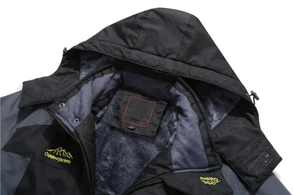 Men’s Army Green Winter Jacket – Waterproof Fleece Parka, Windbreaker, Plus Size 9XL Coat