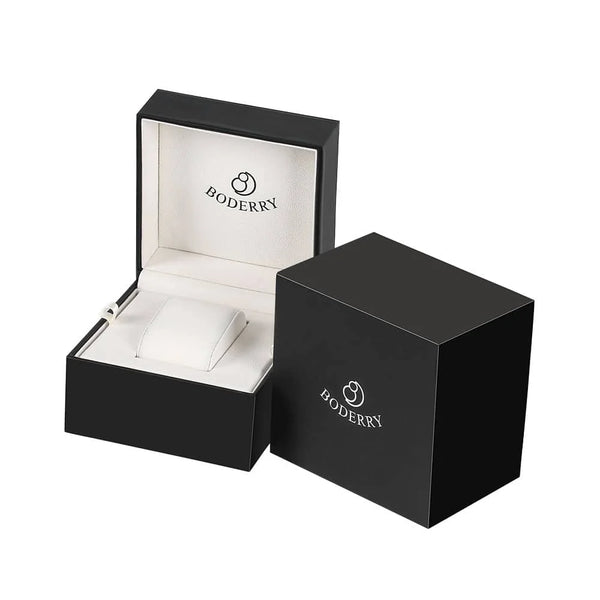 Boderry Windmill Men's Skeleton Watch – Automatic Mechanical Waterproof Sports Wristwatch, Stylish Fashion Timepiece