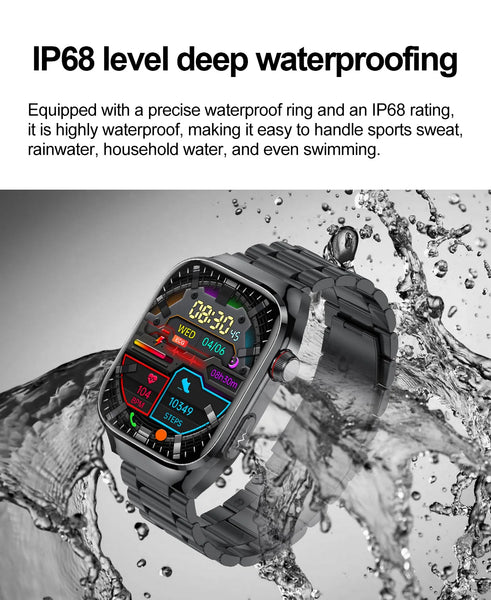 2025 New For Xiaomi Five organ examination Smart Watch Men ECG+PPG Uric Acid Blood Fat Bluetooth Call Sports Health Smartwatches