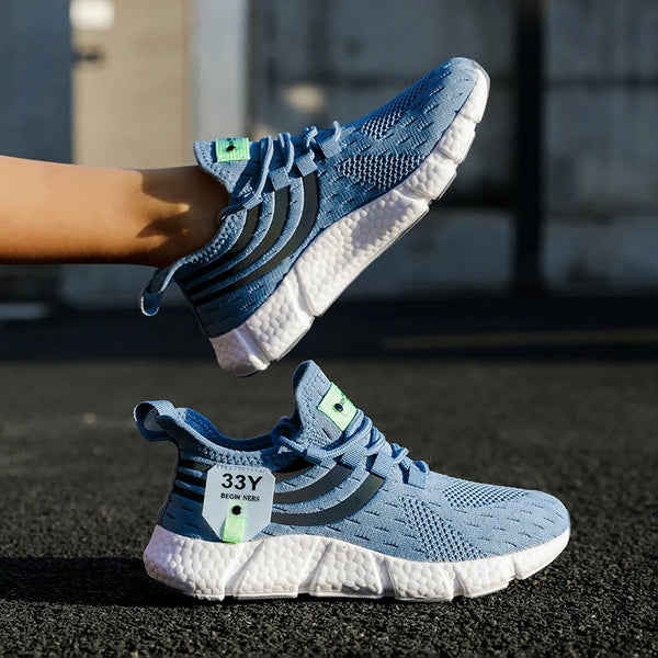 Men's Summer Casual Sneakers – Breathable Mesh Sport Shoes, Lightweight Outdoor Running, Athletic Jogging & Walking Tennis