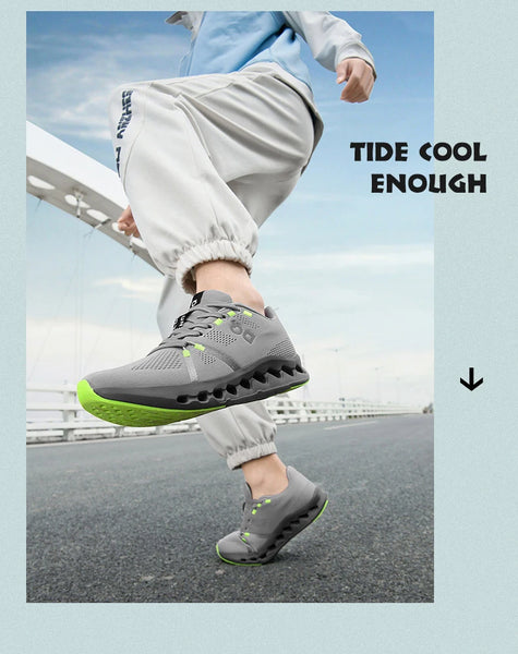 Men's Running Shoes – Breathable Lightweight Sneakers, Shock Absorption, Non-Slip, Gym Training & Athletic Sports Footwear