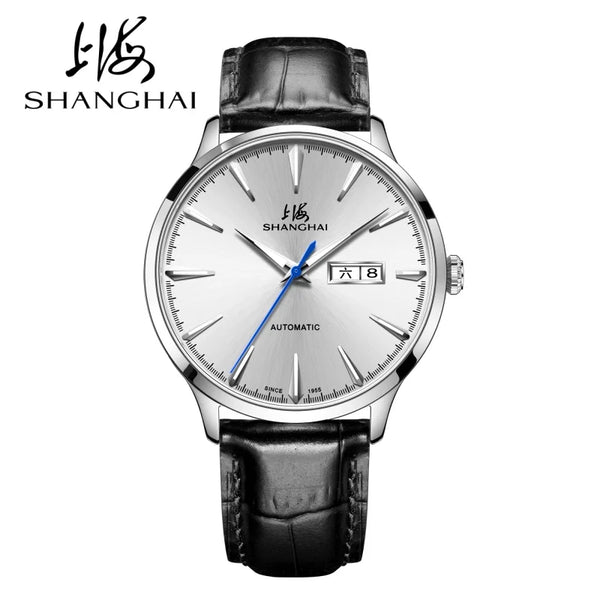 Shanghai Men's Luxury Automatic Watch – Sapphire, Double Calendar, Waterproof