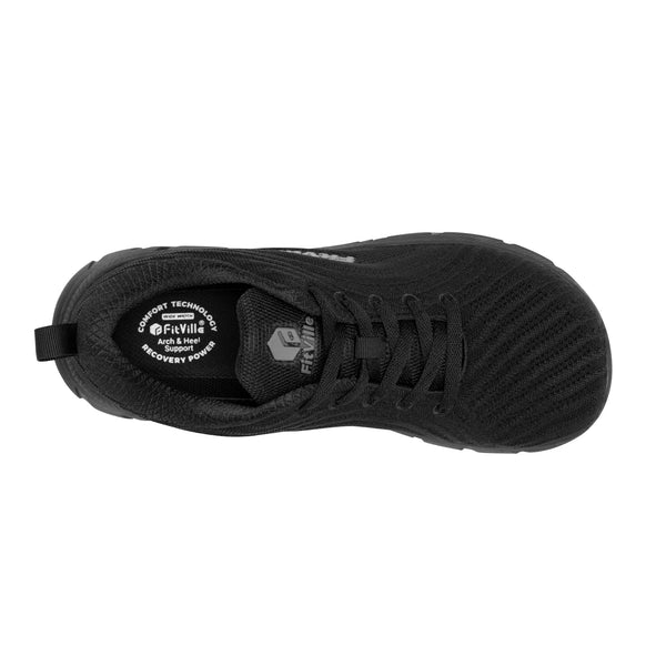 FitVille Men's Wide Toe Box Running Shoes – Extra Wide Width, Cushioned, Non-Slip, Lightweight & Breathable Sneakers