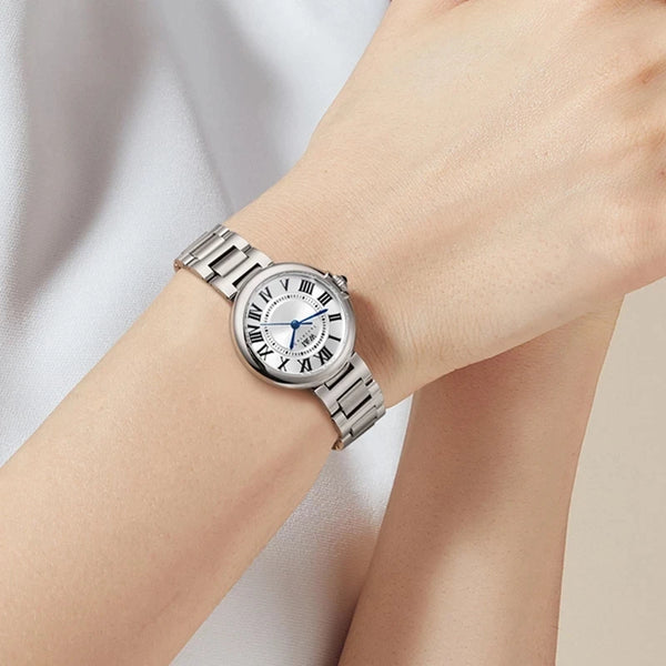 CARNIVAL Women’s Quartz Watch – Luxury Sapphire, Stainless Steel, Waterproof Fashion Wristwatch, Relogio Feminino