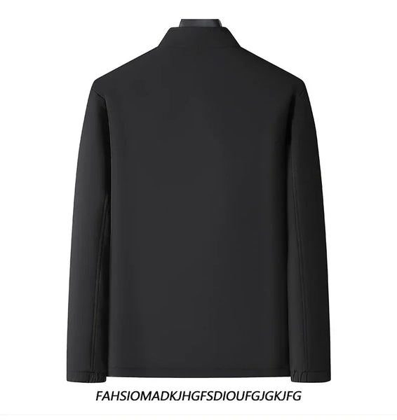 Thickened Fleece Jacket for Men – Ideal for Middle-Aged & Elderly Comfort