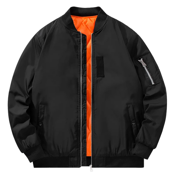 Men’s MA-1 Bomber Jacket – Retro Oversized Baseball Coat, Functional Short Jacket, American Brand Style