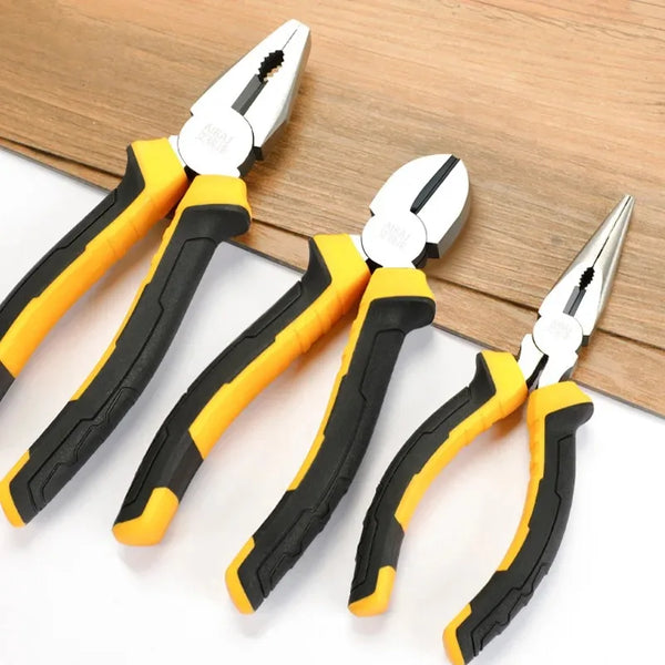 🧰 Household Heroes: 3 Essential Pliers for Every Fix
✨ Grip, Snip, Precision—All in One Set
🔧 Power Trio: Wire, Needle-Nose & Diagonal Pliers
💪 Built for DIY: 8", 6", and Diagonal Pliers That Deliver
🛠️ The