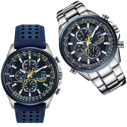 Men's Luxury Quartz Watch Chronograph Stainless Steel Luminous Gift