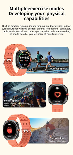 LAXASFIT 1.52" Smart Watch – Bluetooth Calling, Heart Rate & Fitness Tracker for Men & Women