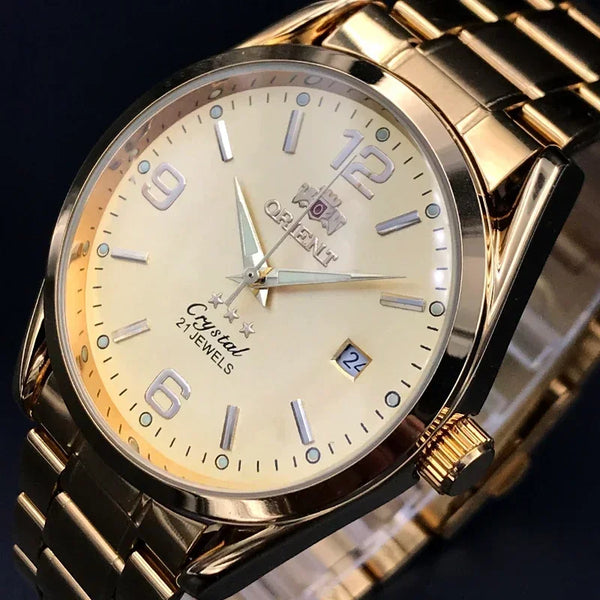 Orient Men's Luxury Automatic Watch – Tourbillon, All-Steel, Multi-Function, New