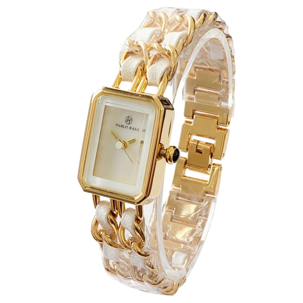 PABLO RAEZ Hot Seasons Women Luxury Pure Black Square Dial Bracelet Watches Set Lady Quartz Wristwatch Female wristwatch High Quality