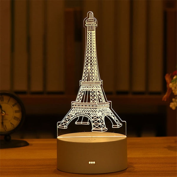 Romantic Love 3D Acrylic Led Lamp