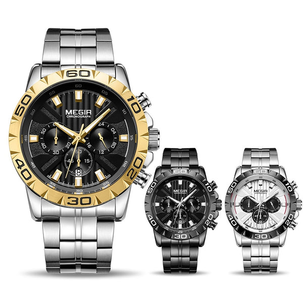 New MEGIR Wristwatch Men Chronograph Quartz Business Mens Wristwatches Top Brand Luxury Waterproof Wrist Wristwatch Reloj Hombre Saat-kopara2trade.myshopify.com-