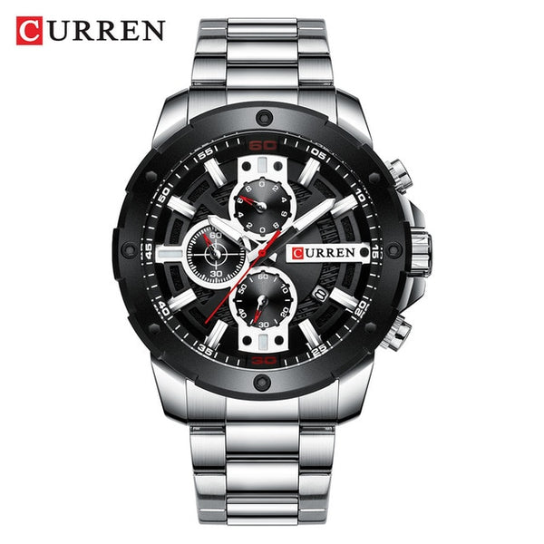 Sporty Wristwatches Men Luxury Brand CURREN Fashion Quartz Wristwatch with Stainless Steel Casual Business Wristwatch Male Relojes-kopara2trade.myshopify.com-
