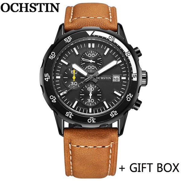 OCHSTIN Man Wristwatch Top Luxury Brand Chronograph Calendar Sport Male  Military Mesh Stainless Steel Men Quartz Wristwatch 044-kopara2trade.myshopify.com-