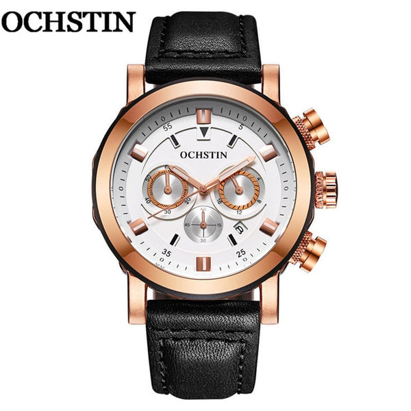 OCHSTIN Man Wristwatch Top Luxury Brand Chronograph Calendar Genuine Leather Men Quartz Wristwatch Military Army Sport Male  047-kopara2trade.myshopify.com-