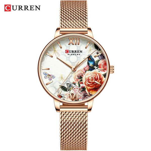 Curren Woman Wristwatches  Brand Luxury Wristwatch Women Rose Gold Quartz Waterproof Women's Wristwatch Women Wristwatches Top Brand Luxury-kopara2trade.myshopify.com-