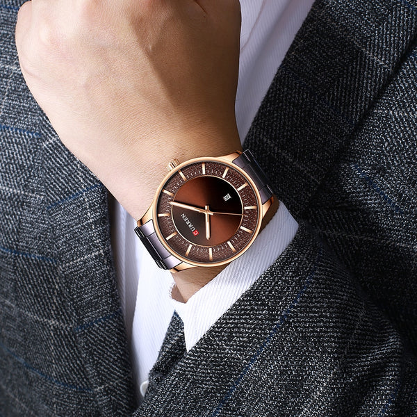 Curren Luxury Brand Men Wristwatch Fashion Business Quartz Men's Wristwatches Waterproof Wristwatch Full Steel-kopara2trade.myshopify.com-