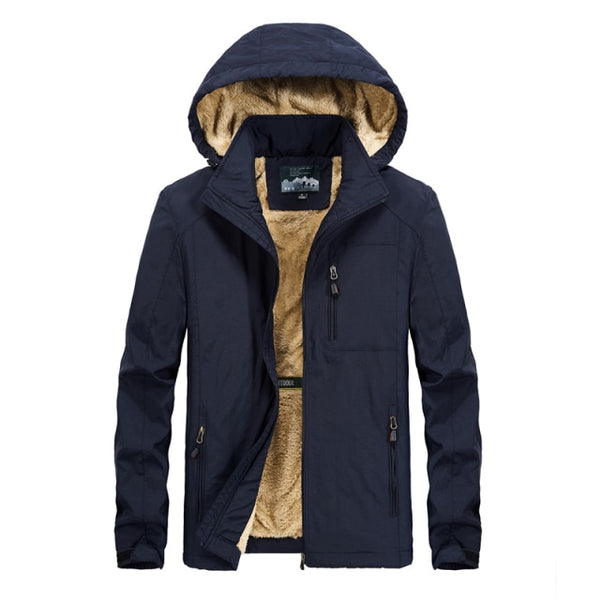 XIYOUNIAO plus size M~5XL 6XL Fur Hooded Winter Jacket men Fashion Warm Wool Liner Man Jacket and Coat Windproof Male Parkas-kopara2trade.myshopify.com-