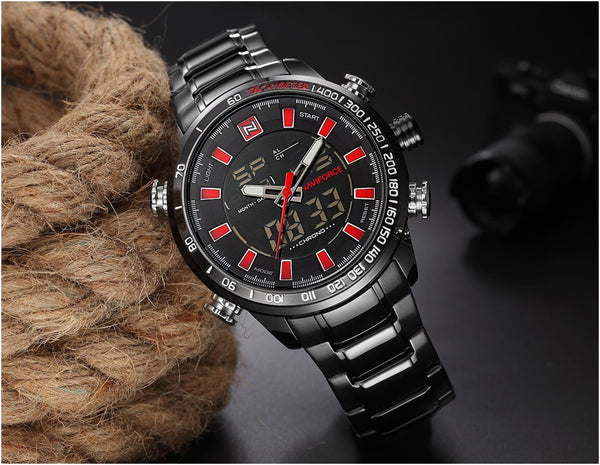 NAVIFORCE Mens Wristwatch Quartz Analog  Luxury Fashion Sport Wristwatch Waterproof Stainless Male Wristwatches-kopara2trade.myshopify.com-