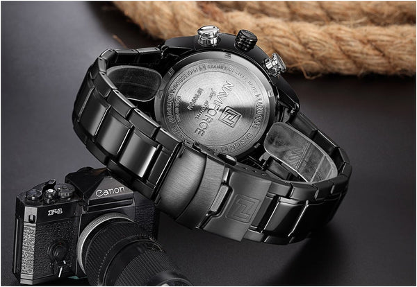 NAVIFORCE Mens Wristwatch Quartz Analog  Luxury Fashion Sport Wristwatch Waterproof Stainless Male Wristwatches-kopara2trade.myshopify.com-