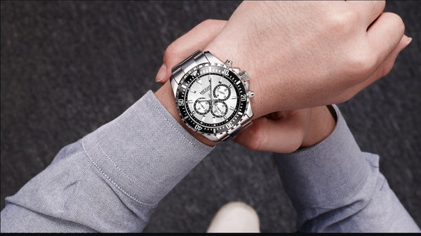 MEGIR Luxury Business Quartz Wristwatch Men Brand Stainless Steel Chronograph Army Military Wrist Wristwatch  Male-kopara2trade.myshopify.com-