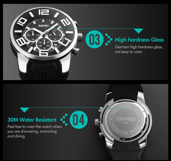 Wristwatches Men Luxury Brand SKMEI Chronograph Men Sports Wristwatches Waterproof Male Quartz Men's Wristwatch-kopara2trade.myshopify.com-