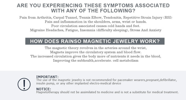 RainSo Red Copper Magnetic Bracelet for Men Women 2 Row Magnet Healthy Bio Energy Bracelets & Bangles 2019 Father's Day Gift-kopara2trade.myshopify.com-