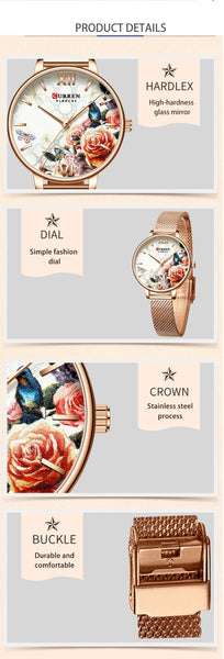 Curren Creative Color Leather Wristwatches Women Ladies Quartz Wristwatcho  Women Wrist Wristwatch Montre Femme-kopara2trade.myshopify.com-