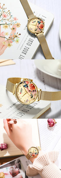 CURREN Women Wristwatches Women Fashion Wristwatch  Designer Ladies Wristwatch Luxury Diamond Quartz RoseGold Wrist Wristwatch Gifts For Women-kopara2trade.myshopify.com-