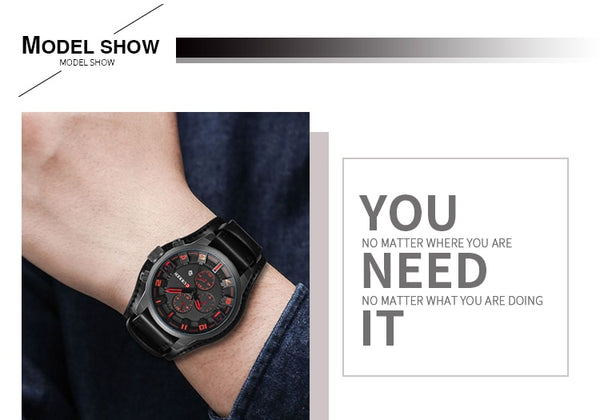 CURREN Luxury Brand Analog sports Men Wristwatches Fashion Creative Quartz Leather Strap Wristwatch Date Male Reloj Hombre-kopara2trade.myshopify.com-
