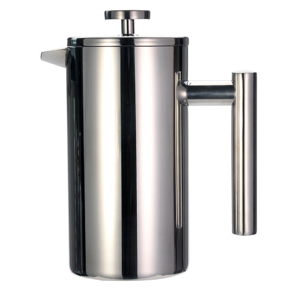 French Press Coffee Tea Maker - Stainless Steel Coffee Pot,