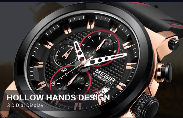 MEGIR Luxury Brand Quartz Wristwatch for Men Big Dial Sport Men Wristwatches Chronograph Wrist Wristwatch Man Kol Saat Jam Tangan Pria Dropship-kopara2trade.myshopify.com-