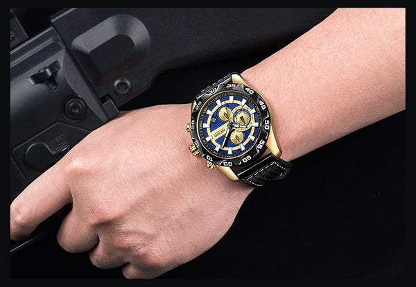 Mens Wristwatches Top Brand Luxury MEGIR Chronograph Sport Quartz Wristwatch Men Leather Wristwatches  Reloj Hombre-kopara2trade.myshopify.com-