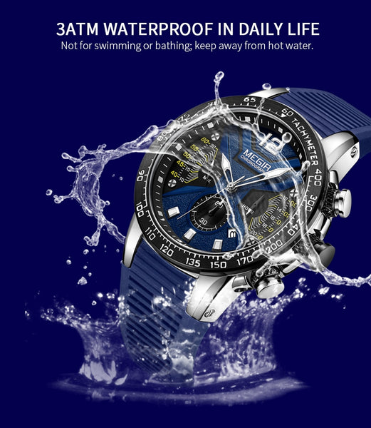 Mens Wristwatches Top Brand Luxury MEGIR Sports Wristwatch for Men Chronograph Waterproof Wristwatches Hour Reloj Hombre Horloges Mannen-kopara2trade.myshopify.com-
