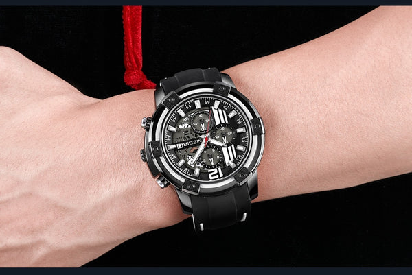 MEGIR Quartz Men Wristwatch with Chronograph Big Dial Army Military Wrist Wristwatches Men  Hour Time Montre Homme-kopara2trade.myshopify.com-