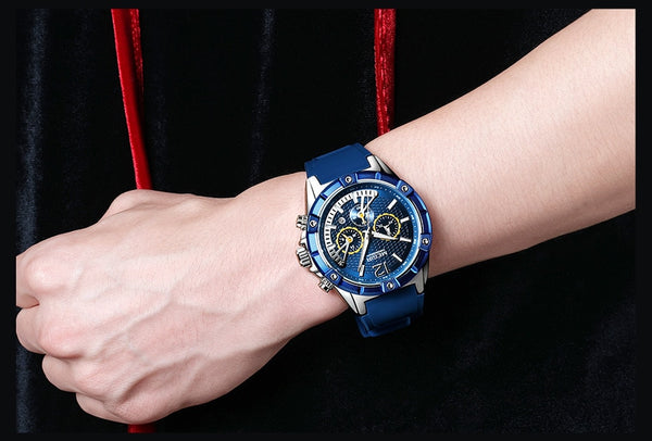 MEGIR Quartz Wristwatch Men Rose Gold Luminous Waterproof Sports Wristwatches  Chronograph Wristwatches Erkek Kol Saati Montre Homme-kopara2trade.myshopify.com-