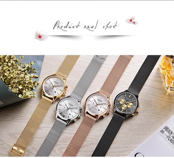 MEGIR Fashion Rose Gold Women Wristwatch Luxury Brand Quartz Wrist Wristwatch Ladies Casual Bracelet Wristwatches Sporto Clock-kopara2trade.myshopify.com-