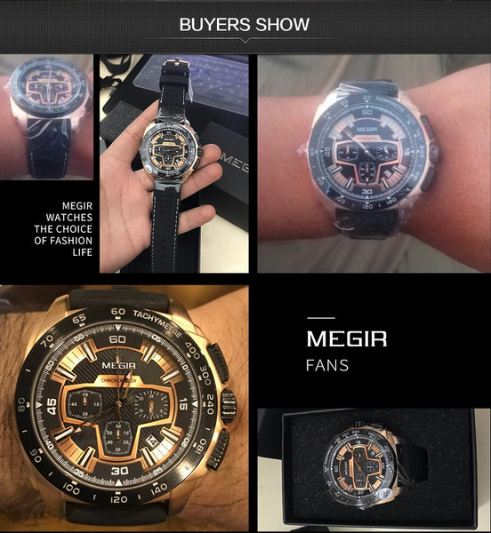 MEGIR Brand Sport Wristwatch Men  Fashion Silicone Quartz Wrist Wristwatches  Men Military Army Wristwatch 2056 xfcs-kopara2trade.myshopify.com-