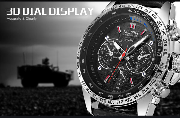 MEGIR Military Wristwatch Men  Fashion Luminous Army Wristwatches Hour Waterproof Men Wrist Wristwatch xfcs 1010-kopara2trade.myshopify.com-