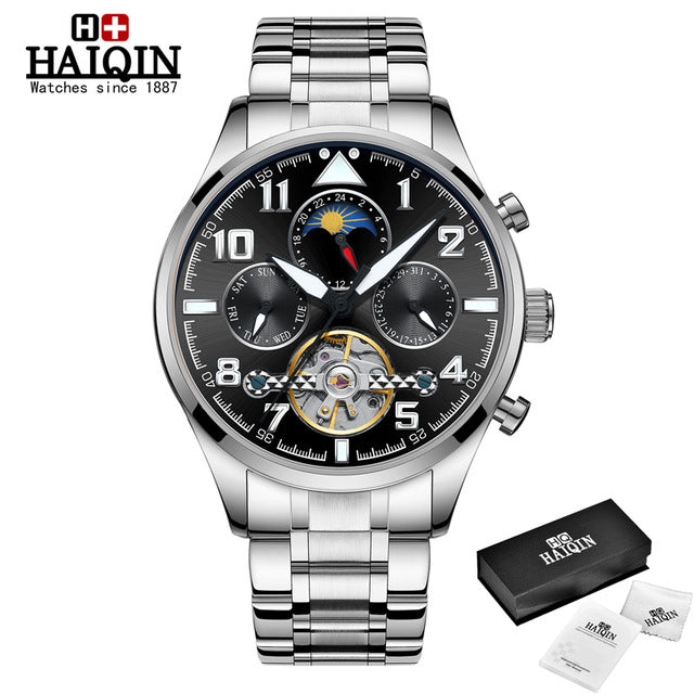 HAIQIN Mechanical Mens watches top brand luxury watch men Business Military wristwatch men Tourbillon Fashion 2019 reloj hombres-kopara2trade.myshopify.com-
