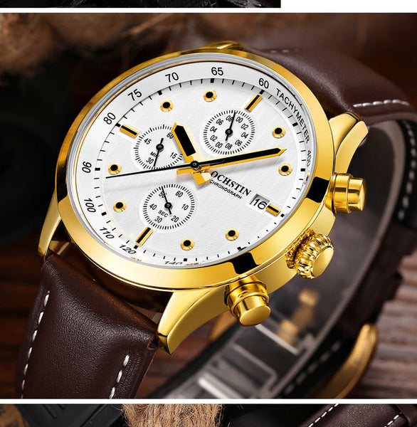 OCHSTIN Man Wristwatch Top Luxury Brand Chronograph Calendar Sport Male  Military Army Genuine Leather Men Quartz Wristwatch 042-kopara2trade.myshopify.com-