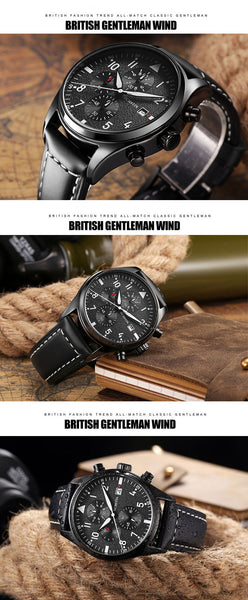 OCHSTIN Man Wristwatch Top Luxury Brand Chronograph Calendar Genuine Leather Men Quartz Wristwatch Military Army Sport Male 043-kopara2trade.myshopify.com-