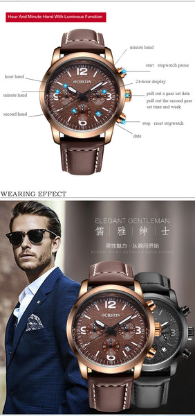 OCHSTIN Man Wristwatch Top Luxury Brand Chronograph Calendar Genuine Leather Men Quartz Wristwatch Military Army Sport Male  047-kopara2trade.myshopify.com-