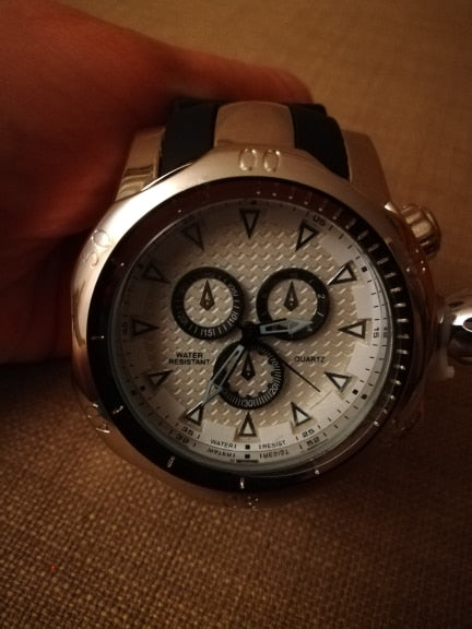 JIANG YUYAN Hot Silicone Blet Casual Sport Wristwatches Men 3D Big Face Quartzwatch Luxury Brand Military Wrist Wristwatch relogios masculino-kopara2trade.myshopify.com-