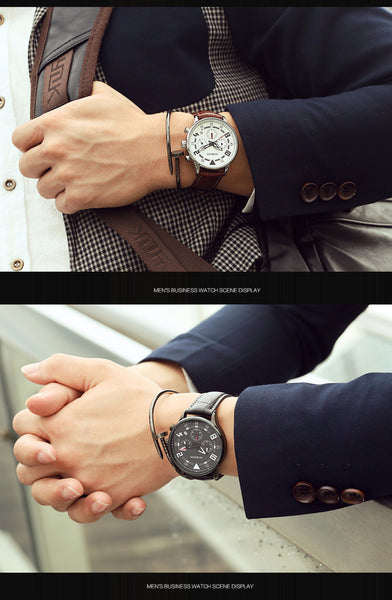 OCHSTIN Top Luxury Brand Chronograph Man Wristwatch Calendar Genuine Leather Men Quartz Wristwatch Military Army Sport Male  050-kopara2trade.myshopify.com-