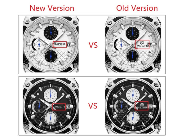 MEGIR Official Quartz Men Wristwatches Fashion Genuine Leather Chronograph Wristwatch  for Gentle Men Male Students Reloj Hombre 2015-kopara2trade.myshopify.com-