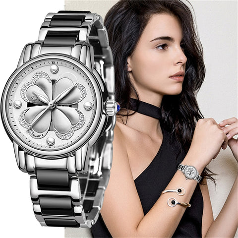 SUNKTA Listing Top Luxury Brand Women Watch Women's Ceramic Watch Fashion Dress Lady Girl Analog Quartz-kopara2trade.myshopify.com-