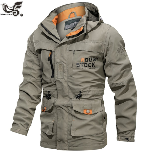 Men Tactical Jacket Autumn Quick Dry Military Style Army Coat Male Multi Pockets Hooded Windbreaker Waterproof jacket size M~6XL-kopara2trade.myshopify.com-