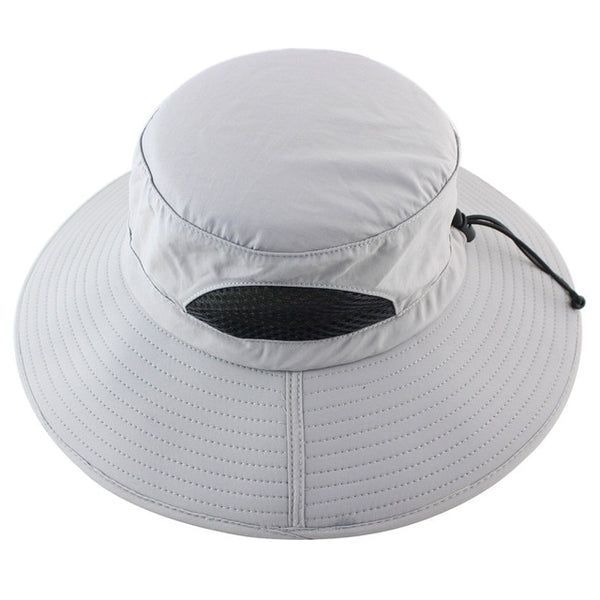 UPF 50+ Summer Wide Brim Bucket Hat Waterproof Breathable Packable Men Women Sun Hat Fishing Safari Boonie Hat Beach Panama Hat-kopara2trade.myshopify.com-